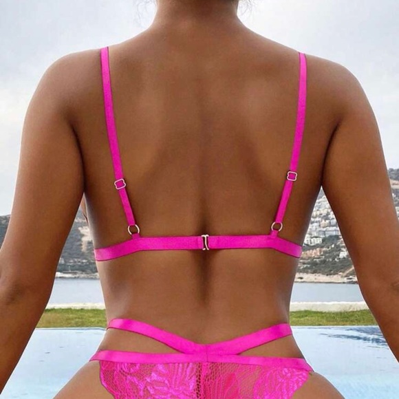 SEXY Floral Lace Lingerie Set *NEW* - Picture 2 of 3